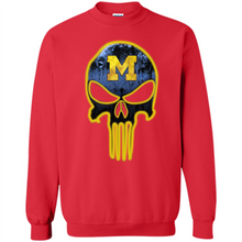 Load image into Gallery viewer, Michigan Wolverines Football The Punisher Skull