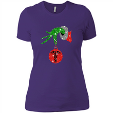 Load image into Gallery viewer, Grinch Hand holding Nurse ornament Christmas