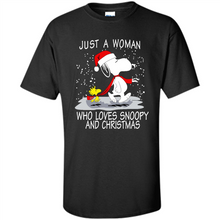 Load image into Gallery viewer, Just a Woman who loves Snoopy and Christmas