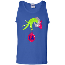 Load image into Gallery viewer, Grinch hand holding New York Giants Glitter Christmas
