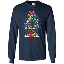 Load image into Gallery viewer, Greate Science Teacher Shirt Merry Christmas Tree Science Tools Funny Gift Book Lovers (1)