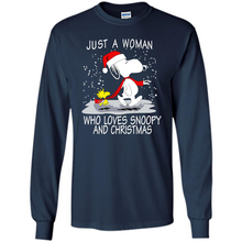 Load image into Gallery viewer, Just a Woman who loves Snoopy and Christmas