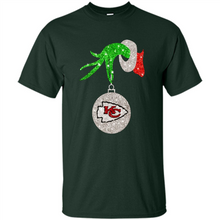 Load image into Gallery viewer, Kansas City Chiefs Glitter Grinch Monogram Ornament Christmas Gift