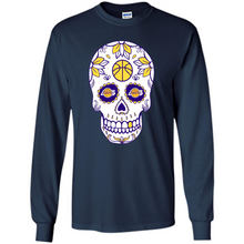 Load image into Gallery viewer, Los Angeles Lakers Basketball Sugar Skull Day of the Dead