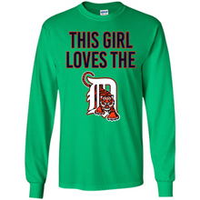 Load image into Gallery viewer, This girl loves the Detroit Tigers team shirt Sweatshirt DORABLE SHIRT