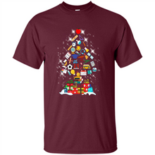 Load image into Gallery viewer, Greate Science Teacher Shirt Merry Christmas Tree Science Tools Funny Gift Book Lovers (1)