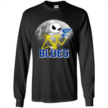 Load image into Gallery viewer, Jack Skellington Halloween Shirt For St.-louis-blues Fans
