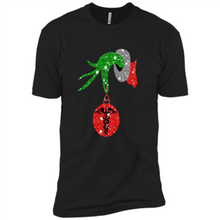 Load image into Gallery viewer, Grinch Hand holding Nurse ornament Christmas