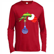 Load image into Gallery viewer, Grinch Holding American Flag ornament Christmas