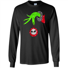 Load image into Gallery viewer, Grinch hand holding Jack Skellington