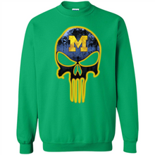 Load image into Gallery viewer, Michigan Wolverines Football The Punisher Skull