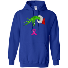 Load image into Gallery viewer, Grinch Hand Holding Breast Cancer Awareness Christmas