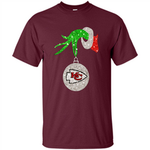 Load image into Gallery viewer, Kansas City Chiefs Glitter Grinch Monogram Ornament Christmas Gift