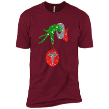 Load image into Gallery viewer, Grinch Hand holding Nurse ornament Christmas (1)