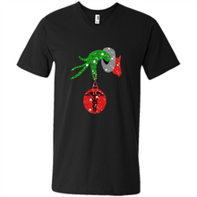 Load image into Gallery viewer, Grinch Hand holding Nurse ornament Christmas