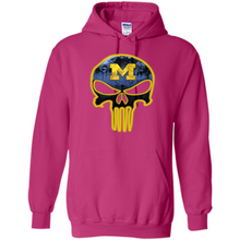 Load image into Gallery viewer, Michigan Wolverines Football The Punisher Skull