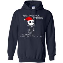Load image into Gallery viewer, I Asked Santa For A Boyfriend Jack Skellington Christmas sweater