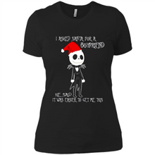 Load image into Gallery viewer, I Asked Santa For A Boyfriend Jack Skellington Christmas sweater