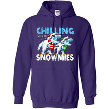 Load image into Gallery viewer, T-Rex Dinosaurs Chilling With My Snowmies Christmas