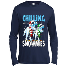 Load image into Gallery viewer, T-Rex Dinosaurs Chilling With My Snowmies Christmas