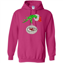Load image into Gallery viewer, Kansas City Chiefs Glitter Grinch Monogram Ornament Christmas Gift