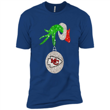 Load image into Gallery viewer, Kansas City Chiefs Glitter Grinch Monogram Ornament Christmas Gift