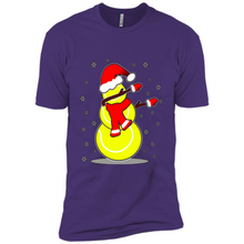 Load image into Gallery viewer, Tennis Dabbing Snowman Christmas Funny