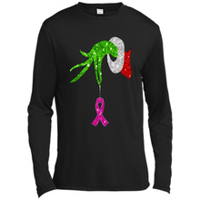 Load image into Gallery viewer, Grinch Hand Holding Breast Cancer Awareness Christmas