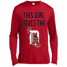 Load image into Gallery viewer, This girl loves the Detroit Tigers team shirt Sweatshirt DORABLE SHIRT