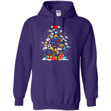 Load image into Gallery viewer, Greate Science Teacher Shirt Merry Christmas Tree Science Tools Funny Gift Book Lovers (1)