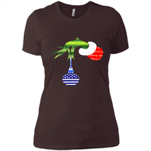 Load image into Gallery viewer, Grinch Holding American Flag ornament Christmas