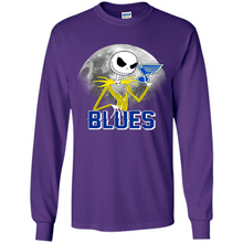 Load image into Gallery viewer, Jack Skellington Halloween Shirt For St.-louis-blues Fans