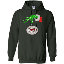 Load image into Gallery viewer, Kansas City Chiefs Glitter Grinch Monogram Ornament Christmas Gift