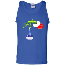 Load image into Gallery viewer, Grinch Holding American Flag ornament Christmas