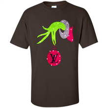 Load image into Gallery viewer, Grinch hand holding logo Louisvuitton