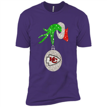 Load image into Gallery viewer, Kansas City Chiefs Glitter Grinch Monogram Ornament Christmas Gift