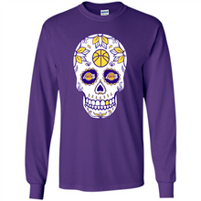 Load image into Gallery viewer, Los Angeles Lakers Basketball Sugar Skull Day of the Dead