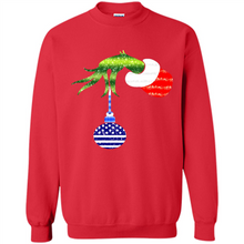 Load image into Gallery viewer, Grinch Holding American Flag ornament Christmas