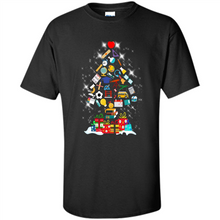 Load image into Gallery viewer, Greate Science Teacher Shirt Merry Christmas Tree Science Tools Funny Gift Book Lovers (1)
