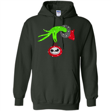 Load image into Gallery viewer, Grinch hand holding Jack Skellington
