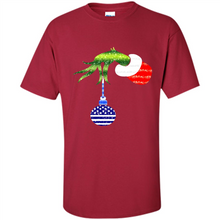 Load image into Gallery viewer, Grinch Holding American Flag ornament Christmas