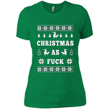 Load image into Gallery viewer, Humping deer Christmas as fuck sweater