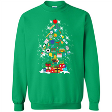 Load image into Gallery viewer, Greate Science Teacher Shirt Merry Christmas Tree Science Tools Funny Gift Book Lovers (1)