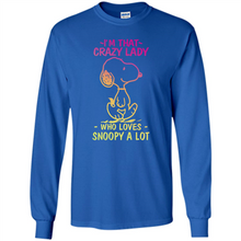 Load image into Gallery viewer, I'm That Crazy Lady Who Loves Snoopy A Lot