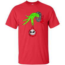 Load image into Gallery viewer, Grinch hand holding Jack Skellington