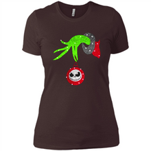 Load image into Gallery viewer, Grinch hand holding Jack Skellington