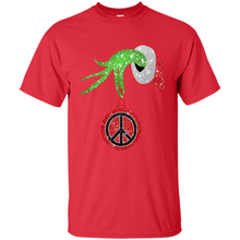 Load image into Gallery viewer, Grinch Hand holding peace sign ornament