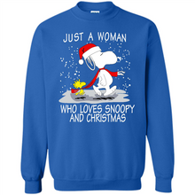 Load image into Gallery viewer, Just a Woman who loves Snoopy and Christmas