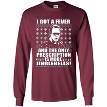 Load image into Gallery viewer, I got a fever and the only prescription is more jinglebells Christmas sweater
