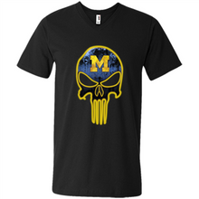 Load image into Gallery viewer, Michigan Wolverines Football The Punisher Skull